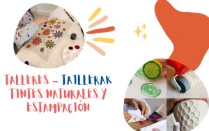 Talleres infantiles tintes naturales y estampación